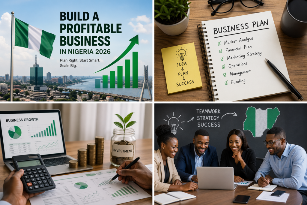 An image showing Step by step guide to building a profitable business in Nigeria (2026)